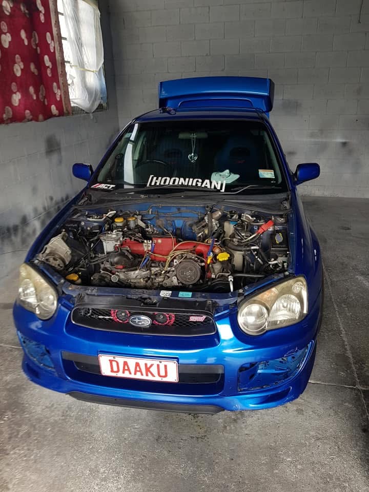 Red performance project car